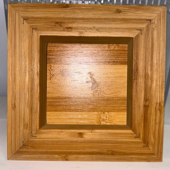 Teleflora Square Bamboo Serving Dish Collection 9" x 9" Vase Ikebana Ecofriendly - Picture 9 of 9